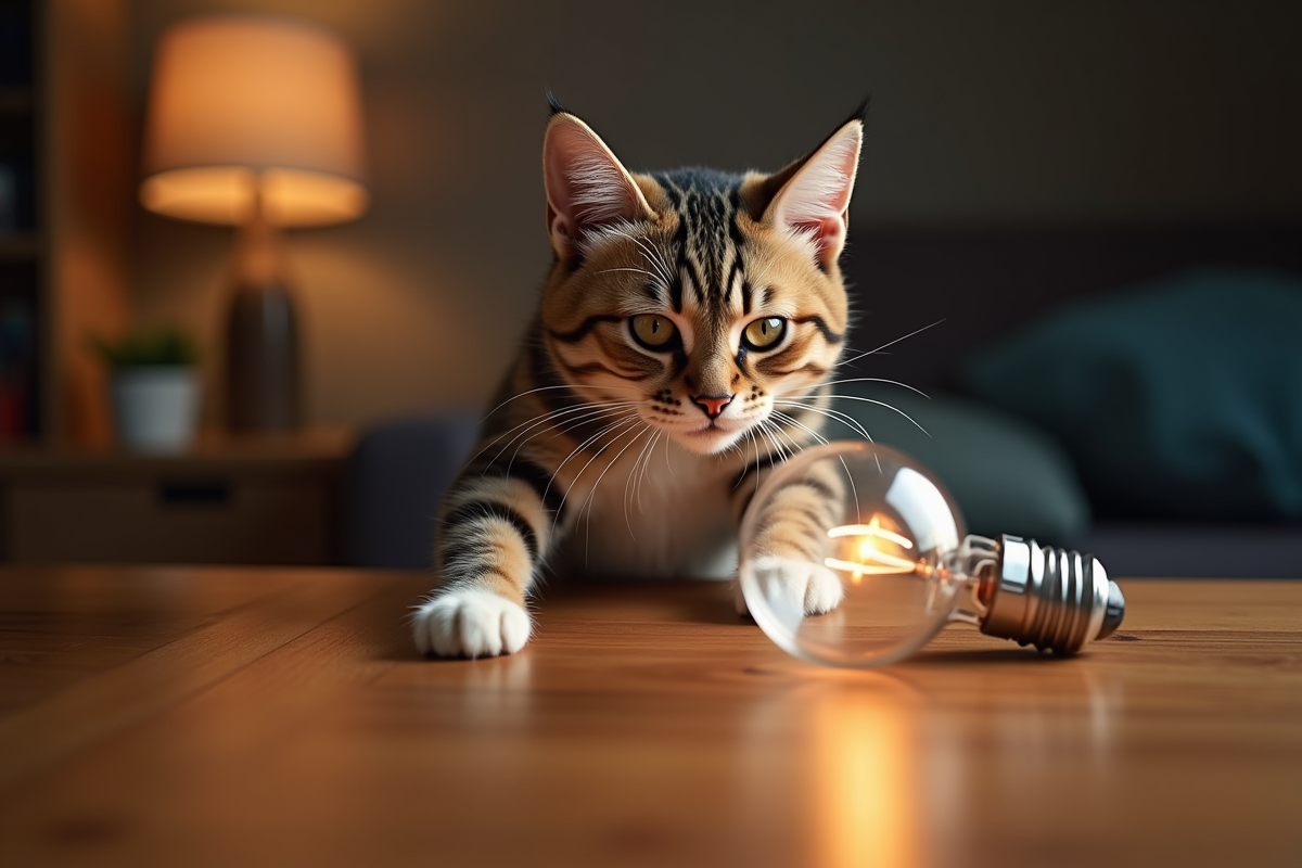 chat énervé
