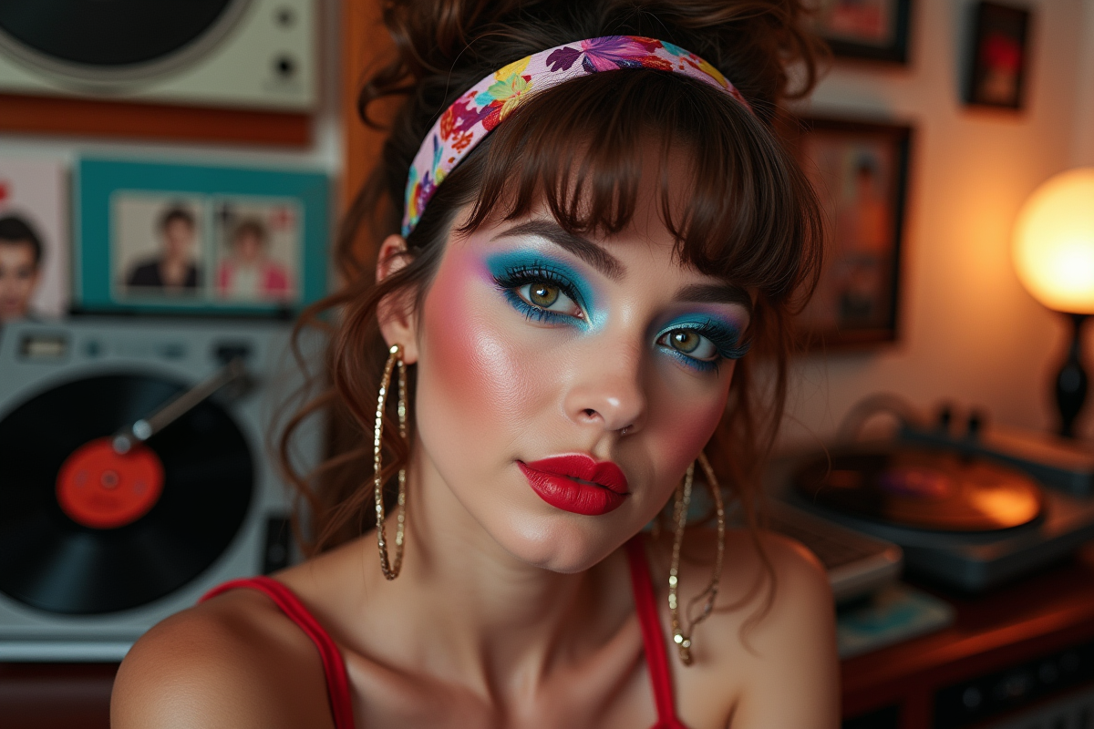 maquillage années 80