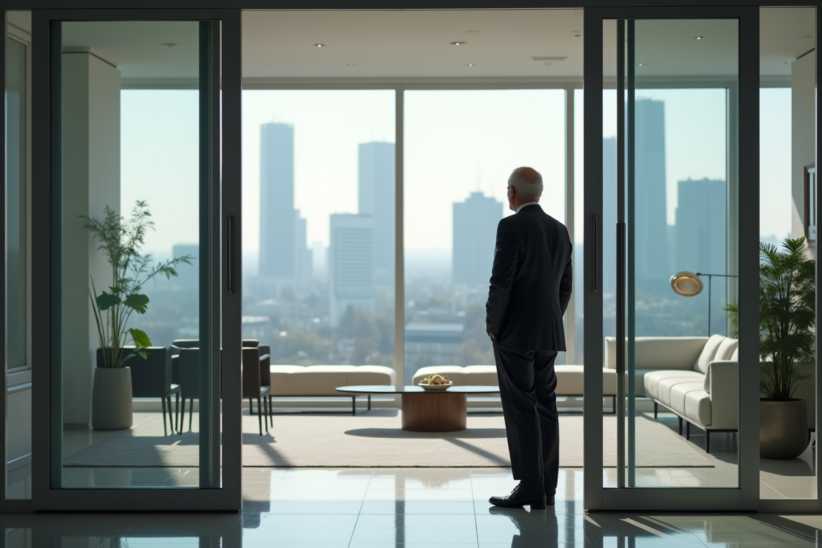 Homme d affaires dans un bureau moderne à Paris